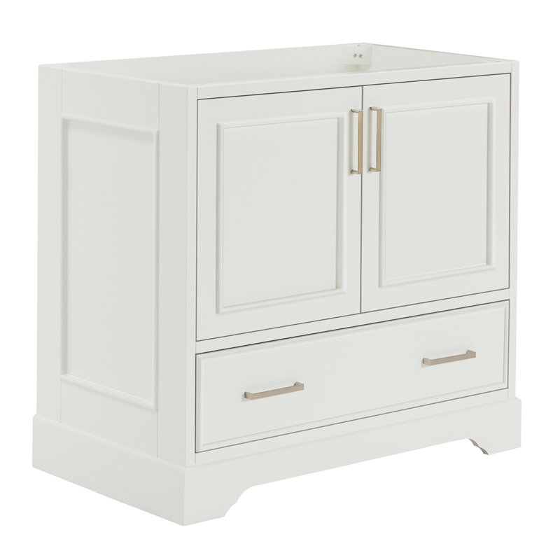 Stafford 36.75'' W Single Bathroom Vanity Base, White