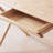 Solid Walnut Wood X-Leg Writing Desk