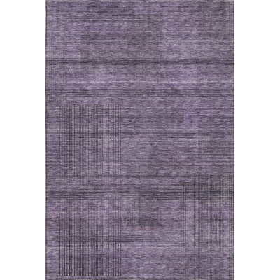 Premium Machine Washable Prisco Plum Rug
