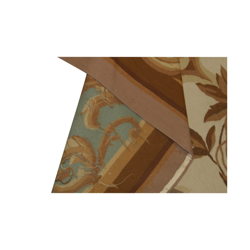 Aubusson Hand Woven Wool Oriental Area Rug