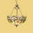 3 Light Dimmable Butterfly-shaped Chandelier With Adjustable Long Chain