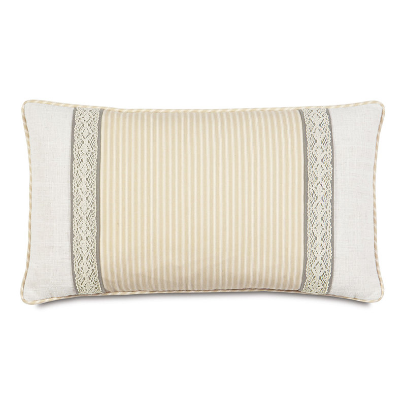 Sabelle Gold/Off-White Linen Farmhouse / Country Duvet Cover Set, Queen Duvet Cover + 6 Additional Pieces