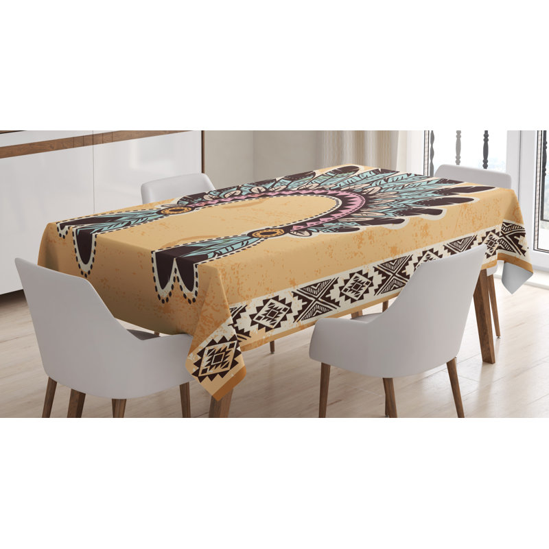 Geometric Tablecloth, 84" L x 60" W