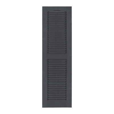 Custom Louvered Shutter with Cathedral Top