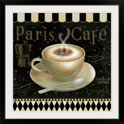 « cafe parisien iii », reproduction d’impression sur brissonnet,
