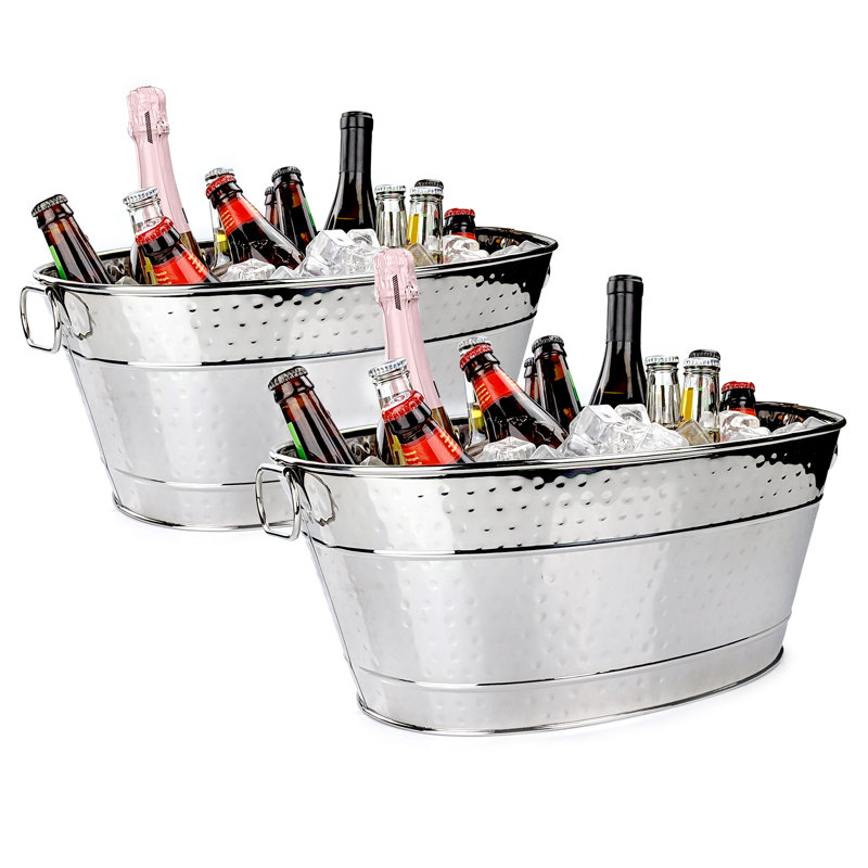 Stainless Steel Beverage Tub, Silver