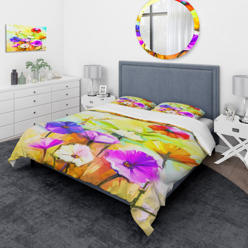 Ensemble de housse de couette traditionnelle, Housse de couette très grand + 2 taies décoratives