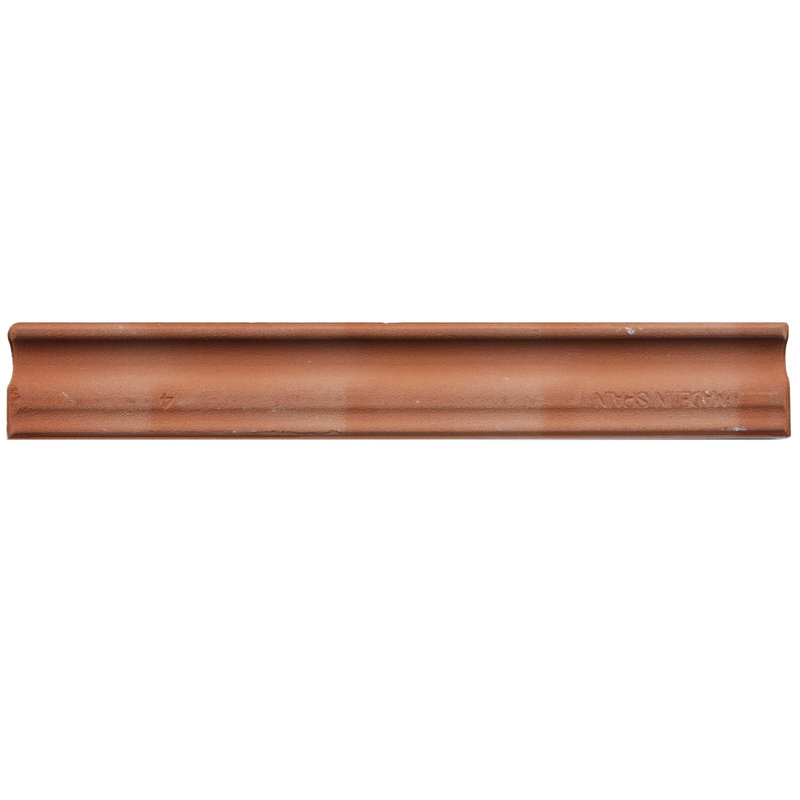 Blanco 8" x 1.25" Ceramic Chair Rail Tile Trim in Brillo Zen White