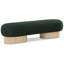 Banc rembourré en tissu Robertson Green Boucle-1212821342-1243631442