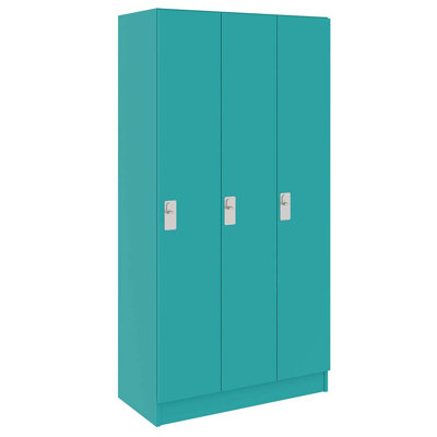 Armoire de vestibule triple à trois compartiments avec porte