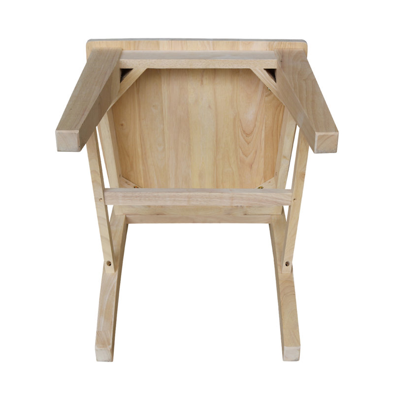 Kindelan 18'' H Solid Wood Side Chair, Unfinished