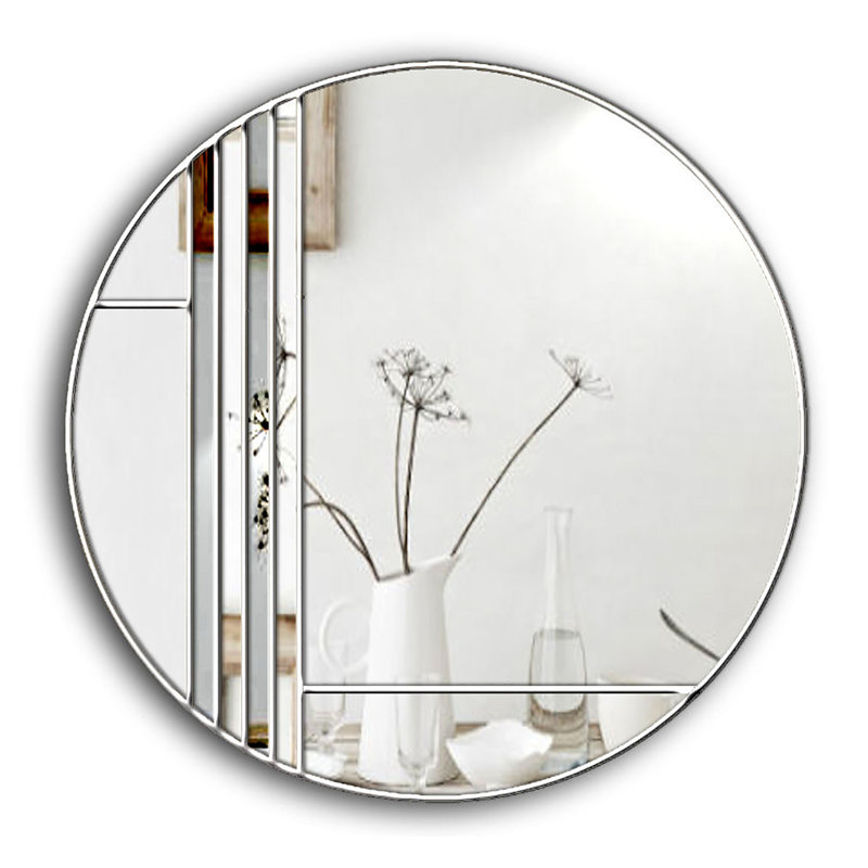 Kaci Flat Wall Mirror, Silver