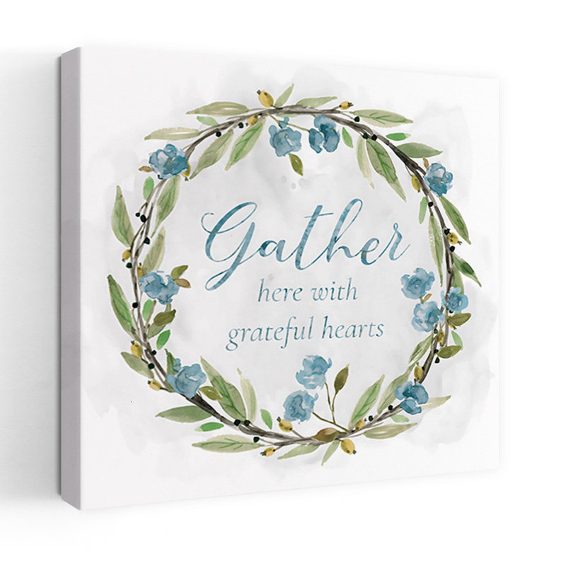 Gather Floral Wreath, H 48 po x l 48 po