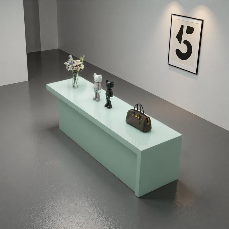 Table de présentation Green Minimalist, H 27,56 po x l 47,24 po x P 23,62 po
