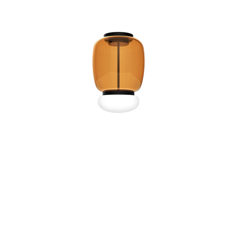 Faro Ceiling Lamp G Crystal White Matt Black 2 L2202 Ul, 2700K, Dark Amber White, Matte Black