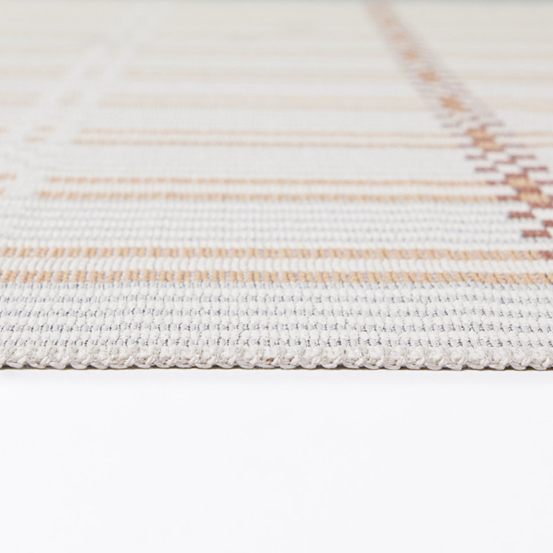 Tapis intérieur / extérieur Vesely Coral, Coral, 5'3" x 7'