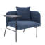 Méridienne moderne avec table d'appoint et coussin de dossier-1282774736