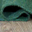 Hand Woven Solid Dark Green Cotton & Polyester Rectangle Indoor Area Rug-2064249011