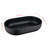 Oval 24"X14" Bathroom Sink For Lavatory - Matte Black Abs, Construction Vessel Fashion Forward Design