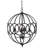 4 - Light Metal Chandelier, Hanging Light Fixture With Adjustable Chain For Kitchen Dining Room Foyer Entryway, Bulb Not Included