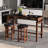 Ebern Designs Bar Table With Power Outlets Counter Height Table With Storage Compartments Wooden-239613860-239613863