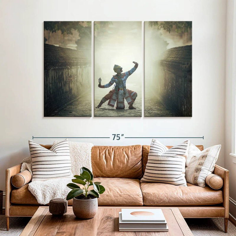 Enn Khon Dancer, 42" H x 65" W