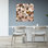 «Busy Chicken Flock Classic Rustic Vintage Bird Landscape Nature», art mural