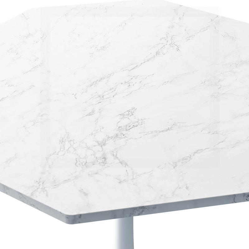 31.50"Modern Octagonal Coffee Table, White
