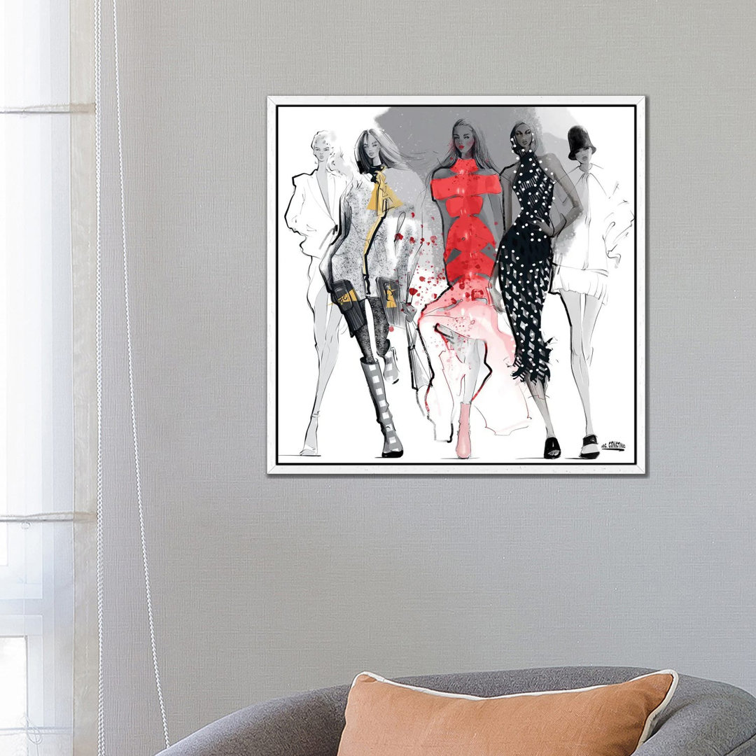 Fashion Week von Marina Ernst - Galerie-verpackte Leinwand Giclée auf Leinwand