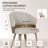 Modern Upholstered Wing Back Side Dining Chair With Solid Wood Legs-1756895100