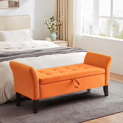 Karalin Velvet Upholstered Storage Bench
