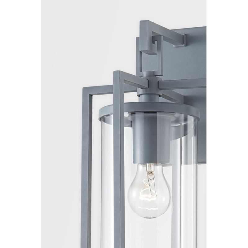 Percy 2 Light Wall Sconce, 18.25" H x 9" W x 10" D, Black