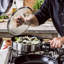 Classic Stainless Steel Covered Skillet - 26cm