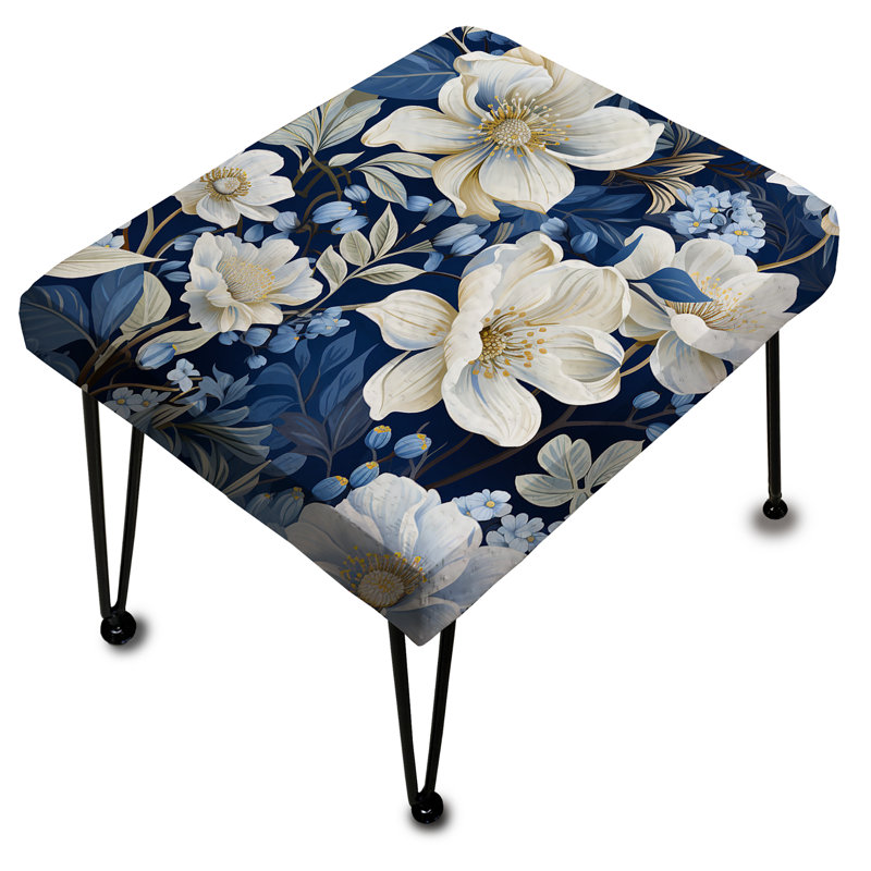 Repose-pieds Icy Blue Snowy White