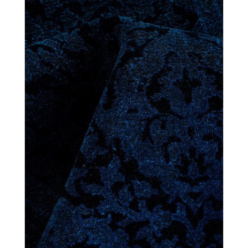 Tapis bleu noué à la main Weirsky - One-of-a-Kind Weirsky