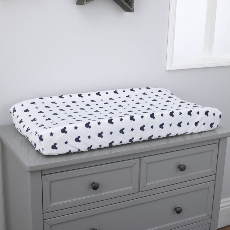 Mickey Mouse Hello World Greenguard Gold Certified 16 in. L Changing Pad and Cover