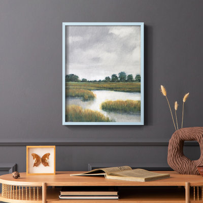 Salt Marshes II Framed Print - Solid Wood