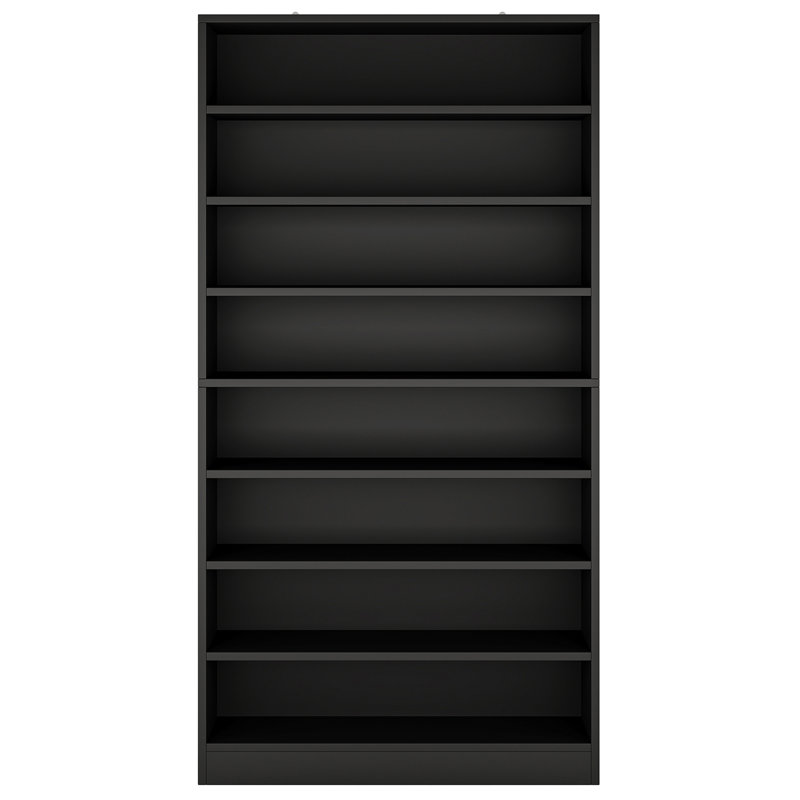 31.49" Width Black Shoe Cabinet, Black
