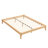 12 Inch Queen Size Solid Dry Bamboo Wood Platform Bed Frame, With Wood Slat And Metal Support, No Box Spring Needed, Easy Assembly,Natural-135786396-135786392