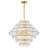 Rene 16-Light 29.5" Multi-Tier Chandelier w/ Textured Glass Discs