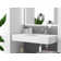 Juniper 36" Solid Surface Wall Mount Modern Minimalist Right Basin Bathroom Sink and LED Mirror Set