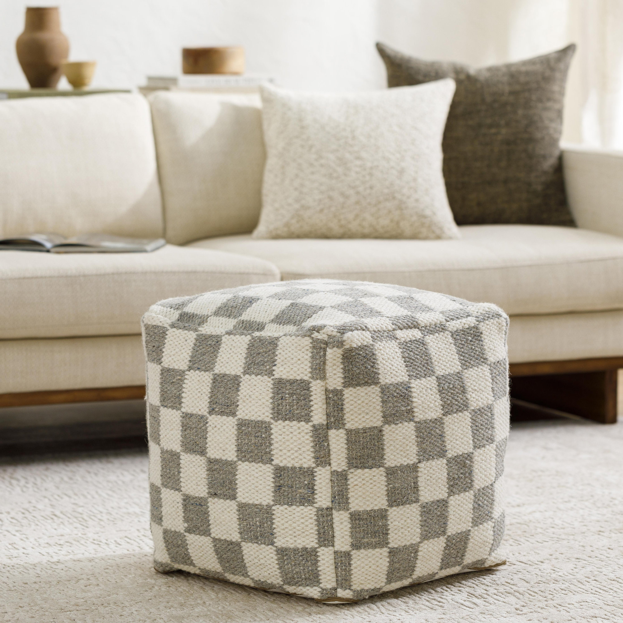 Galvan Upholstered Pouf