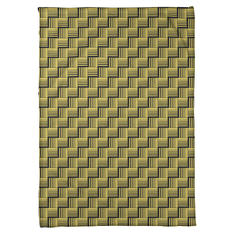 Dana Strider Sewn Throw Blanket, 60" W x 80" L, Dark Yellow