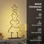 Metal Christmas Tree with Stand Black Steel-969756167