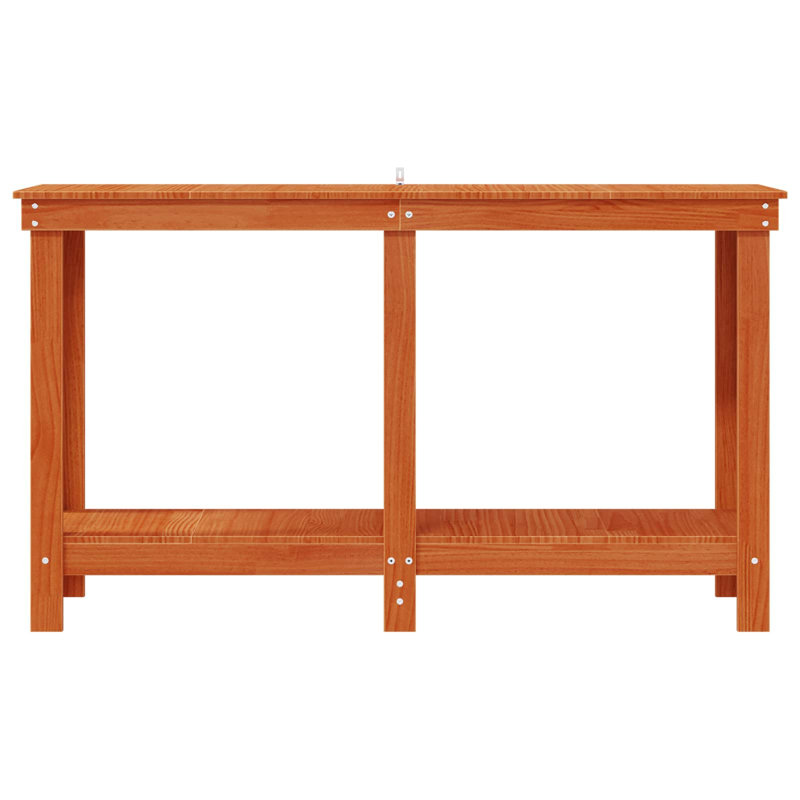 Solid Pine Wood Top Workbench, 80cm H x 140cm W x 50cm D