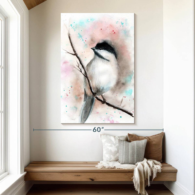 Brampt Chickadee Songbird, 51" H x 34" W