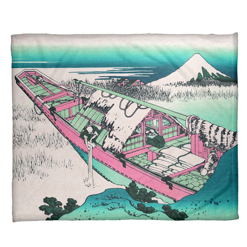  Jeté polaire Ushibori in Hitachi, Vert et rose