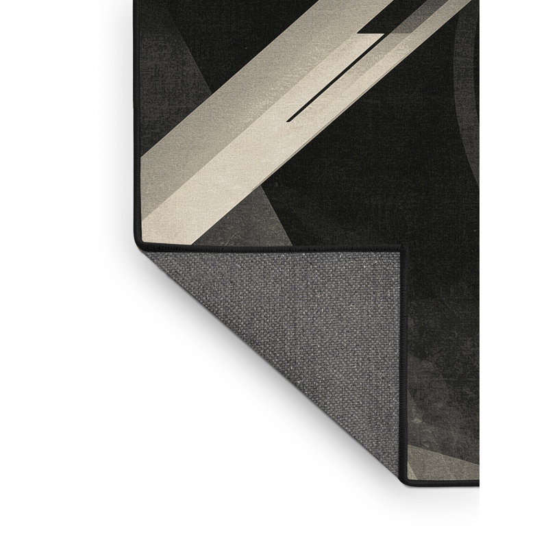 Tapis brun moelleux et moderne à motif abstrait doux et moelleux Kelton Banshee, 2 x 5