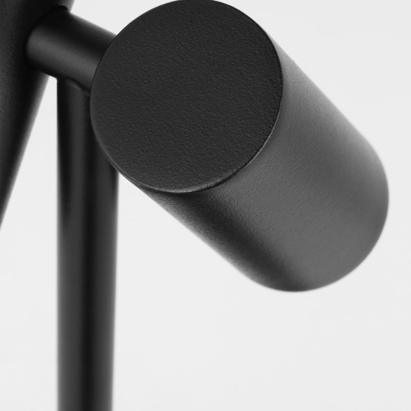Doppia Short Accent Rechargeable Table Lamp, Black