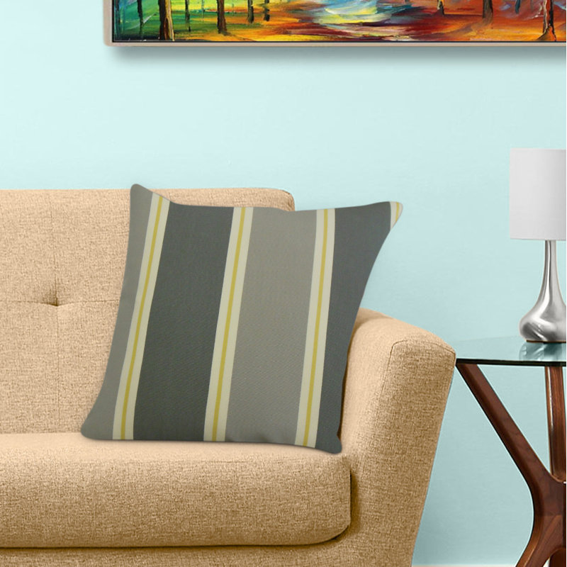 Coussin Quiqui, 22 po x 22 po, Coussin décoratif, Gris